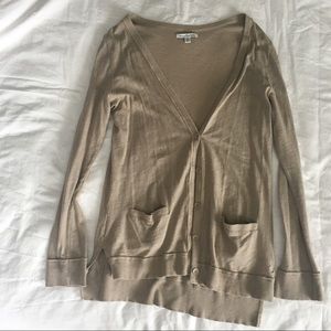 American Eagle Outfitters cardigan, neutral tan.